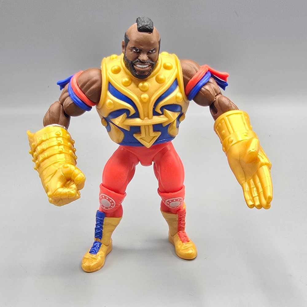 Mattel Masters of the WWE Universe Mr. T Action Figure MOTU Crossover Gold Armor